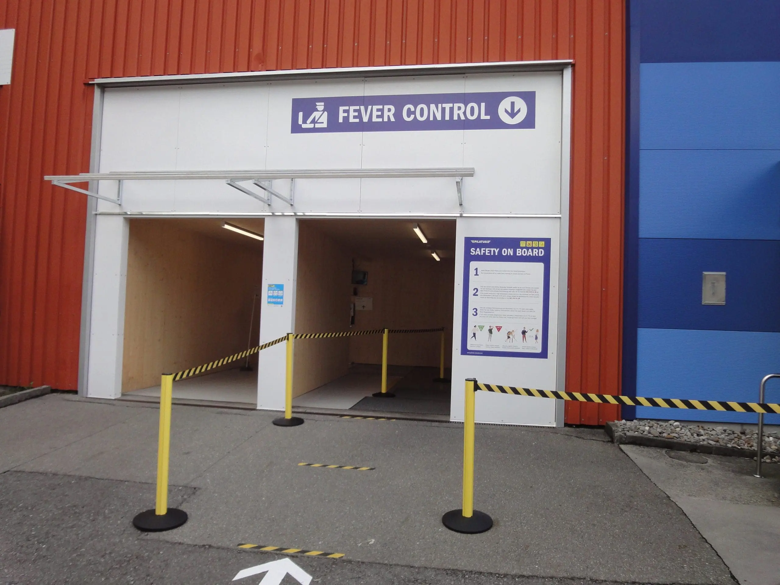 Entrance fever control Pilatus Flugzeugwerke AG